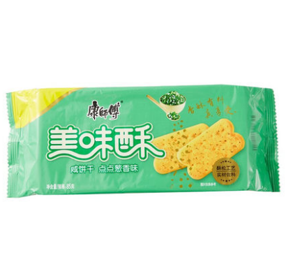康师傅美味酥点点葱香味咸饼干85g